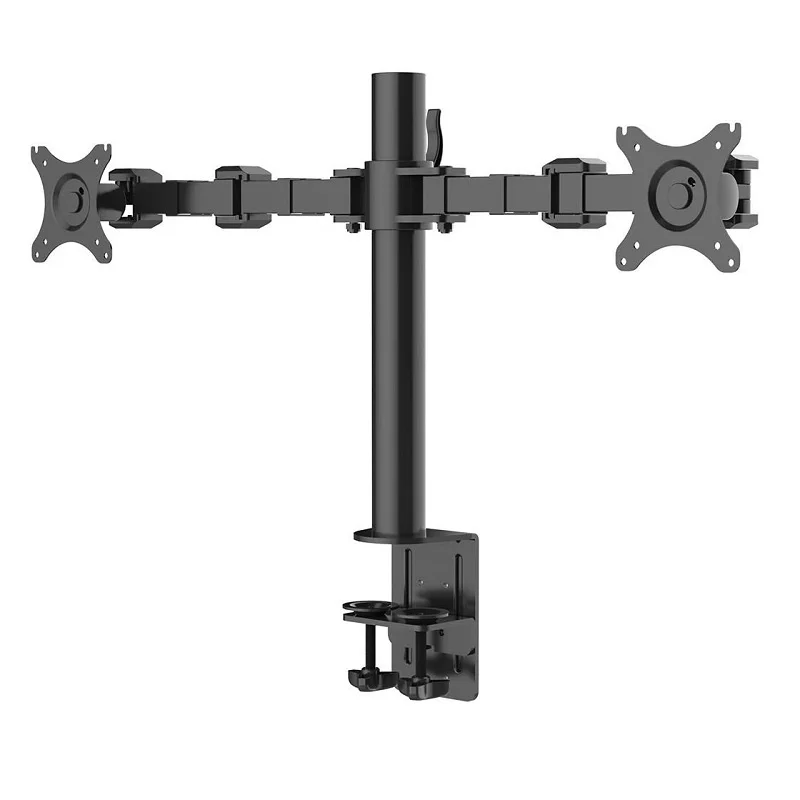 

Desktop Dual LCD Monitor Stand Arm Adjustable Display Stand Holder TV Bracket For Two 10"-30" LCD Monitor Max Loading 10KG