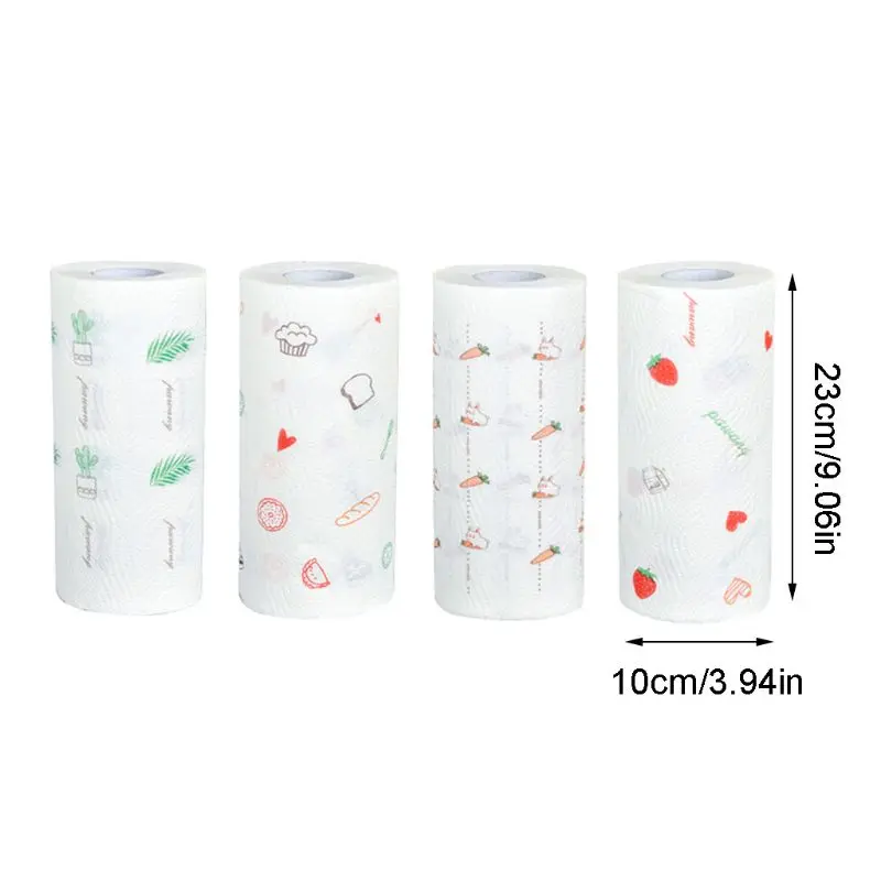 

2pcs/set 2 ply Disposable Dish Cloths Cleaning Towel Kitchen Rag Multi Wood Pulp Toilet Paper Wet Oil Wash Cloth no Paper Towel