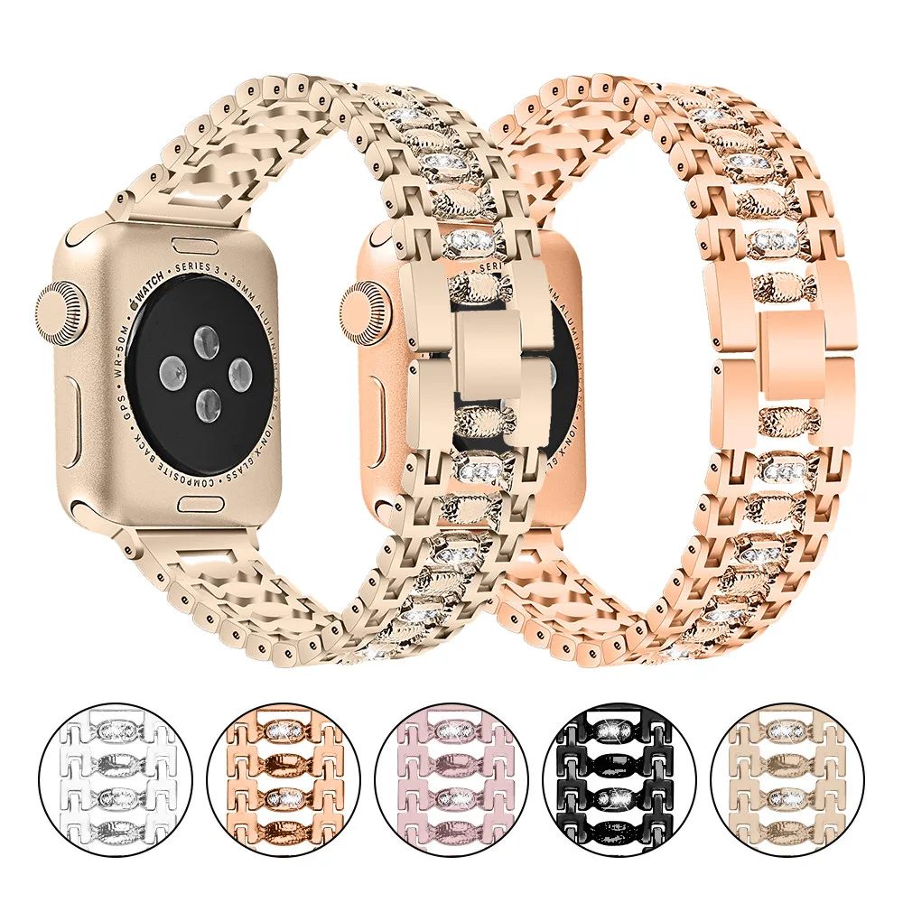 Ремешок из нержавеющей стали для iWatch Apple Watch 38 мм/42 мм Series 4/3/2/1 | Наручные часы
