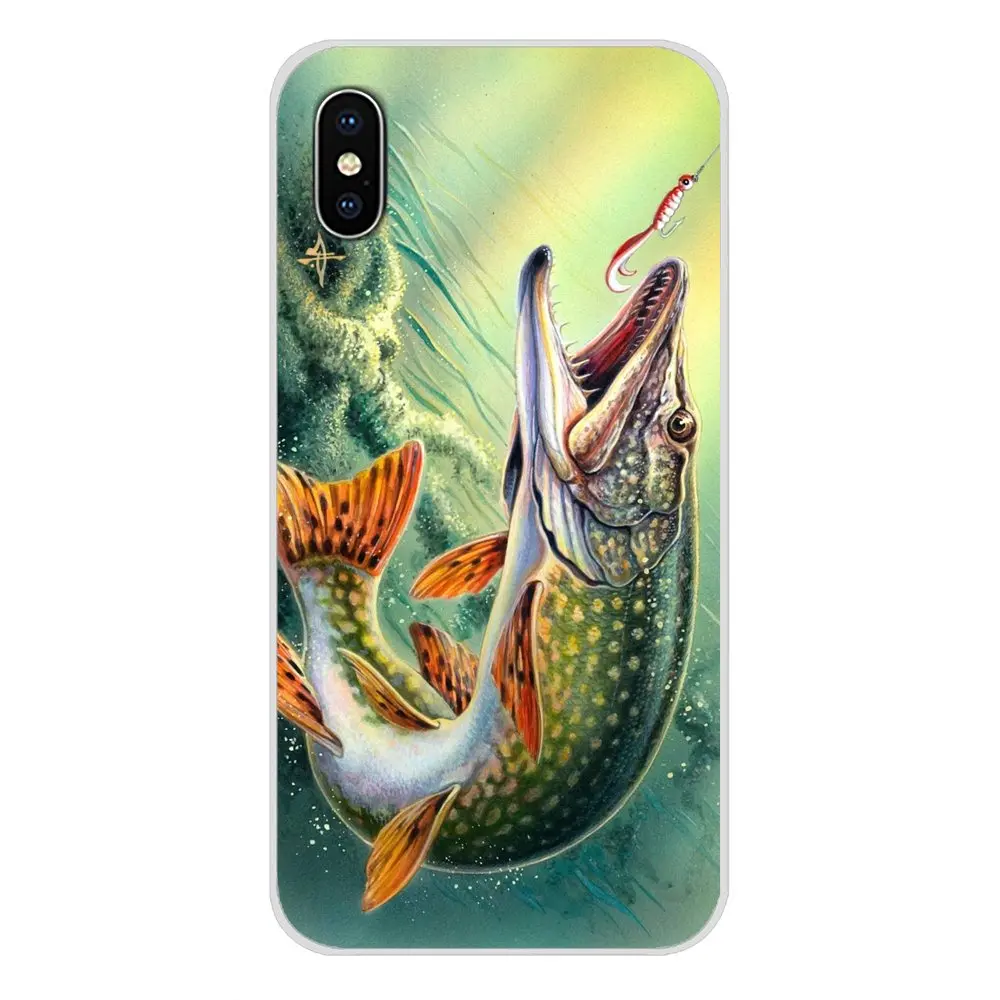 Для Apple iPhone X XR XS 11Pro MAX 4S 5S 5C SE 6S 7 8 Plus ipod 5 6 Аксессуары для телефона Чехлы рыбалки на