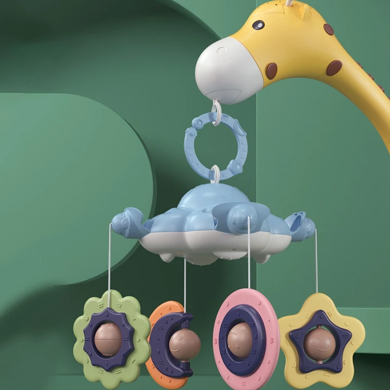 

Baby Rattle Mobile Music Box Night Light Rotating 360Flexible Rotation Mobile Newborn Sleeping Bed Toys Infant Rattle