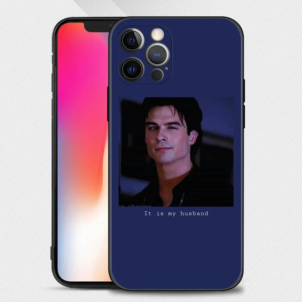 Чехол с дневниками вампира Стефаном деймоном Сальваторе для Apple iPhone 14 13 12 11 Pro Max Mini