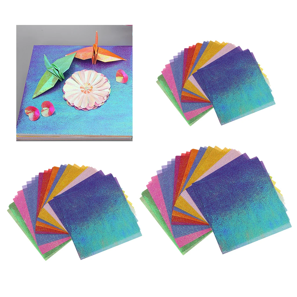 

50 шт. блеск оригами для ручной работы бумаги Блестящая декоративная бумага для рукоделия DIY картон вечерние поставки