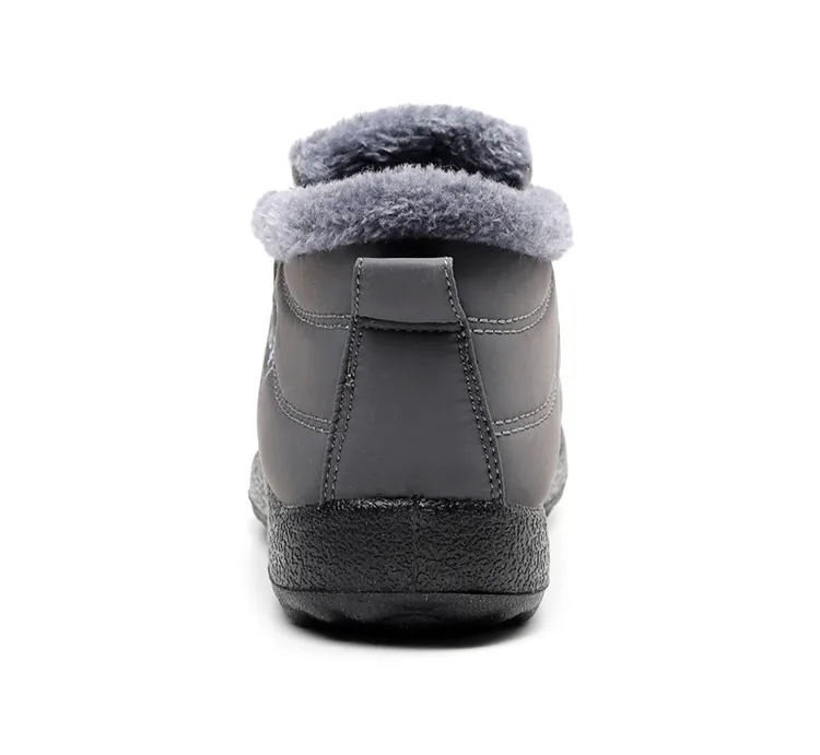 Size35-46; женская зимняя обувь из водонепроницаемого материала; пара зимних ботинок унисекс; Теплые повседневные ботинки на меху с нескользящей подошвой