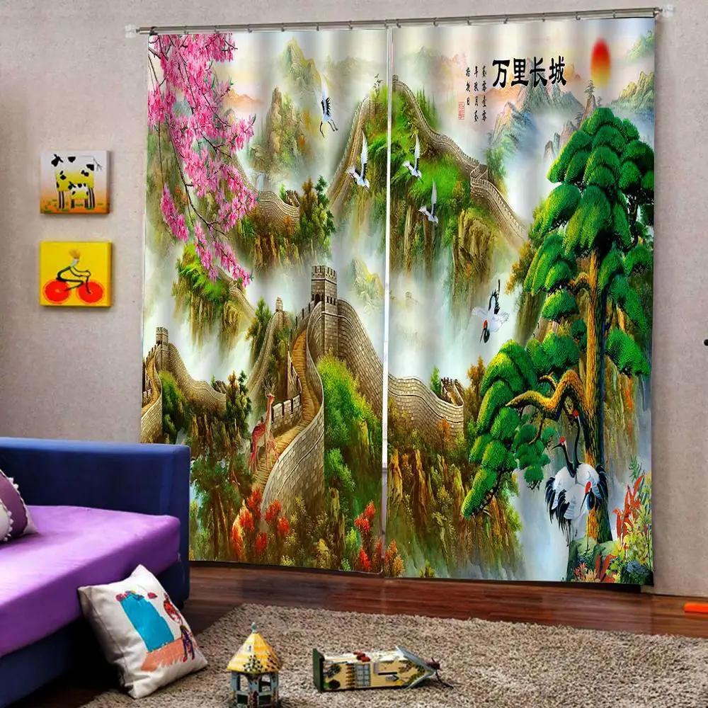 Гостиная занавески в спальню Cortinas индивидуальные размеры Защитные чехлы для