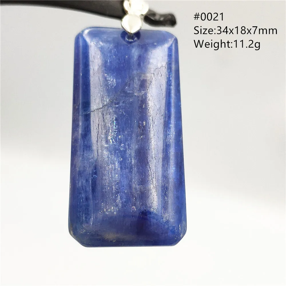 Подвеска из натурального синего кианита кошачий глаз серебро 925 пробы для женщин