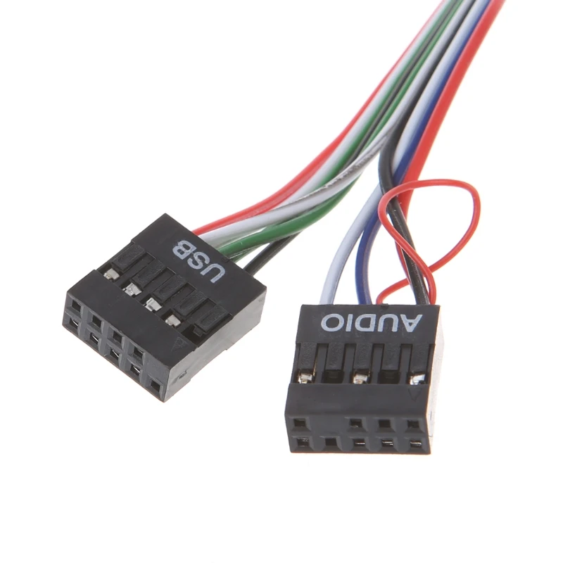 Чехол для ПК с передней панелью USB аудио микрофон кабель наушников | Компьютеры и