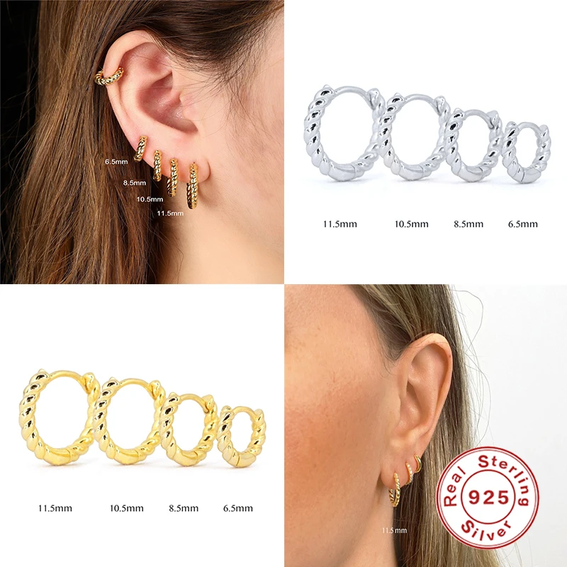 

Женские Серьги-кольца Viny, из серебра 6,5 пробы, 8,5, 10,5, 11,5 мм, 925 пробы