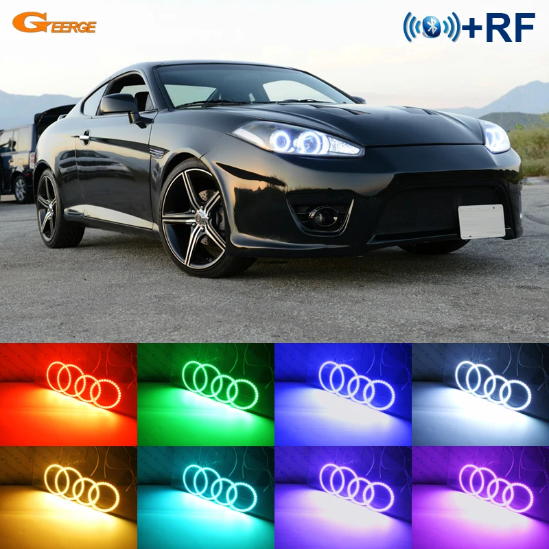 Для Hyundai Tiburon Tuscani Coupe SIII GK FL2 2007 2008 RF remote Bluetooth APP многоцветный ультра яркий RGB