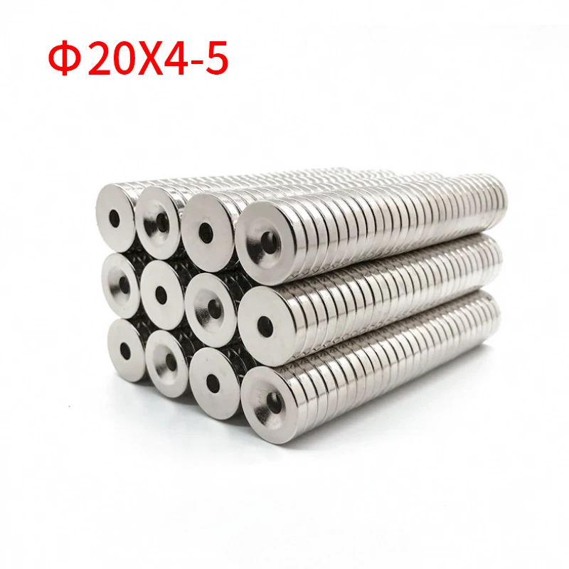 

Round Strong Magnet 20x4-5mm 5/10/30/50/100 Pcs N35 Neodymium Countersunk Magnet Super Powerful Permanent Magnetic imane Disc