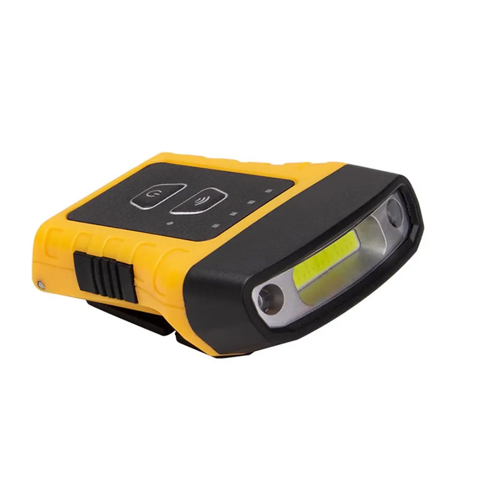 

COB Cap Clip Lamp With Induction Strong Light Headlamp Can Rotate 180 Degrees Built-in USB Charging Induction Lamp