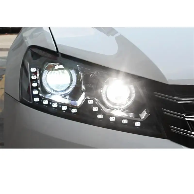 Автомобильные аксессуары для дневных ходовых автомобилей Drl Led Cob фары автомобильные фары в сборе 11 для Volkswagen Passat