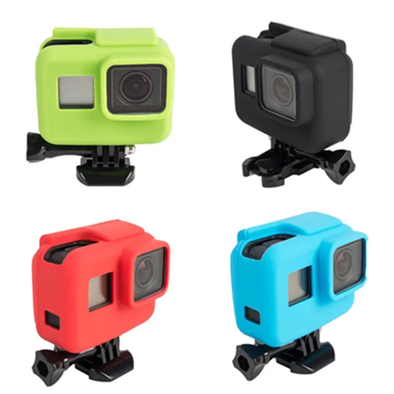 Красочные Мягкие Силиконовые Резиновые рамки защитный чехол для GoPro Hero 5 6 7 Черный Защитный чехол для Go Pro 5 Аксессуары для камеры
