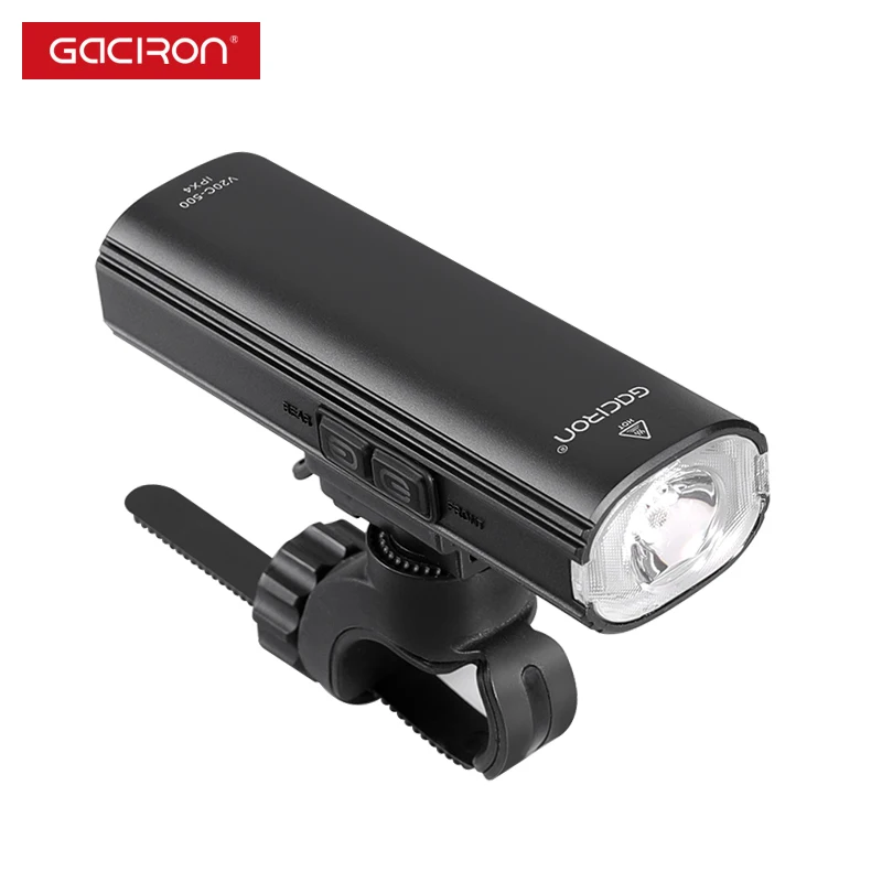 

Gaciron Helmet Mounting Bicycle Light Set 600 lumens USB Rechargeable Waterproof 2 in 1 LED Front and Rear Bike Lights 2500 mAh