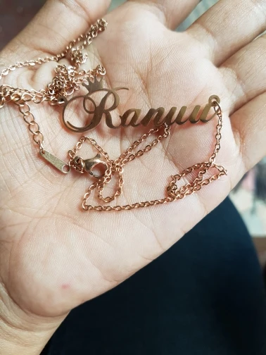 Очаровательная Персонализированная Корона имя ожерелье из нержавеющей стали