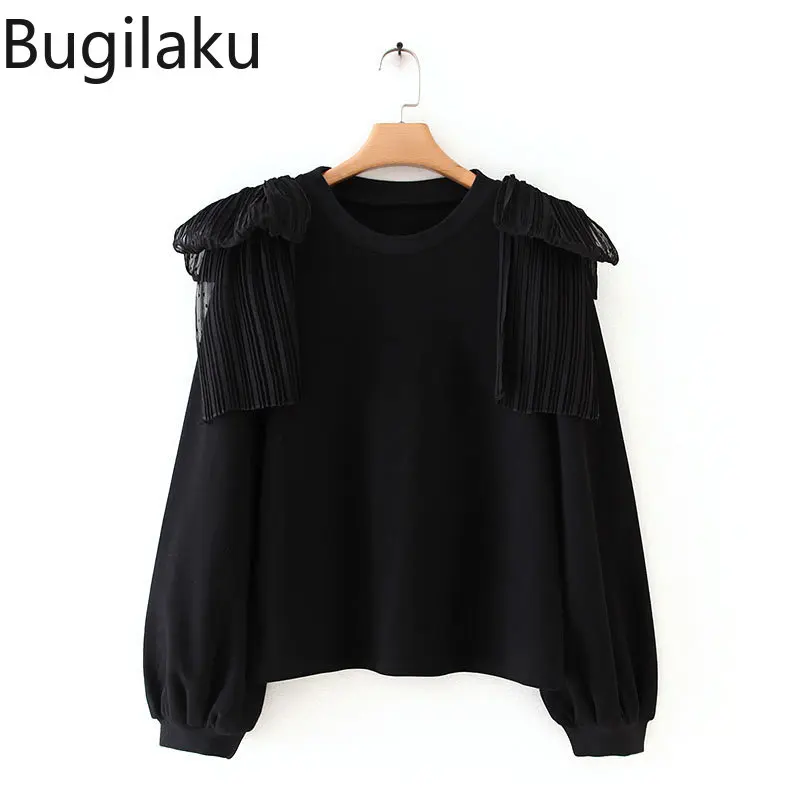 

Женская Осенняя Толстовка с длинным рукавом и круглым вырезом