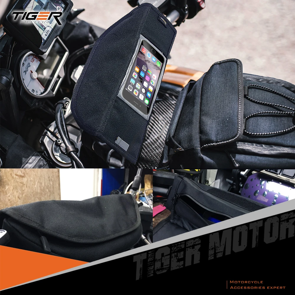 

Сумка на руль мотоцикла с магнитным баком, седло для велосипеда, большой экран для телефона/GPS для BMW R NINE T R1200GS ADV R1200R LC R1250