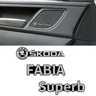 4 шт., автомобильные наклейки для Skoda Kodiak Yeti Karoq Superb Kamiq Octavia RS