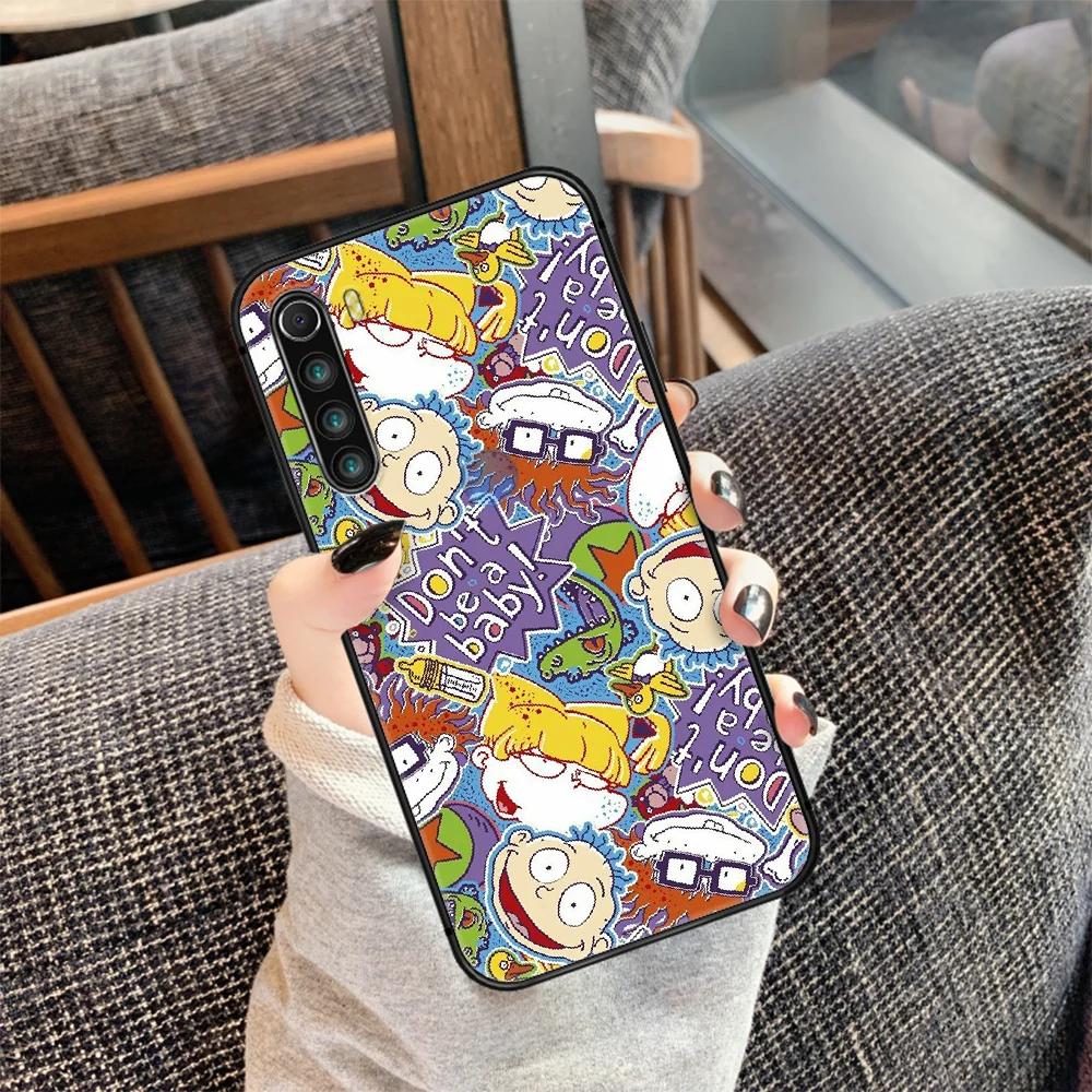 

cartoon Rugrat funny Phone Case Cover Hull For XIAOMI Redmi 7 7a 8 8a 9 9a NOTE 6 7 8 8t 9 9s Pro Max 4X black Cover Painting