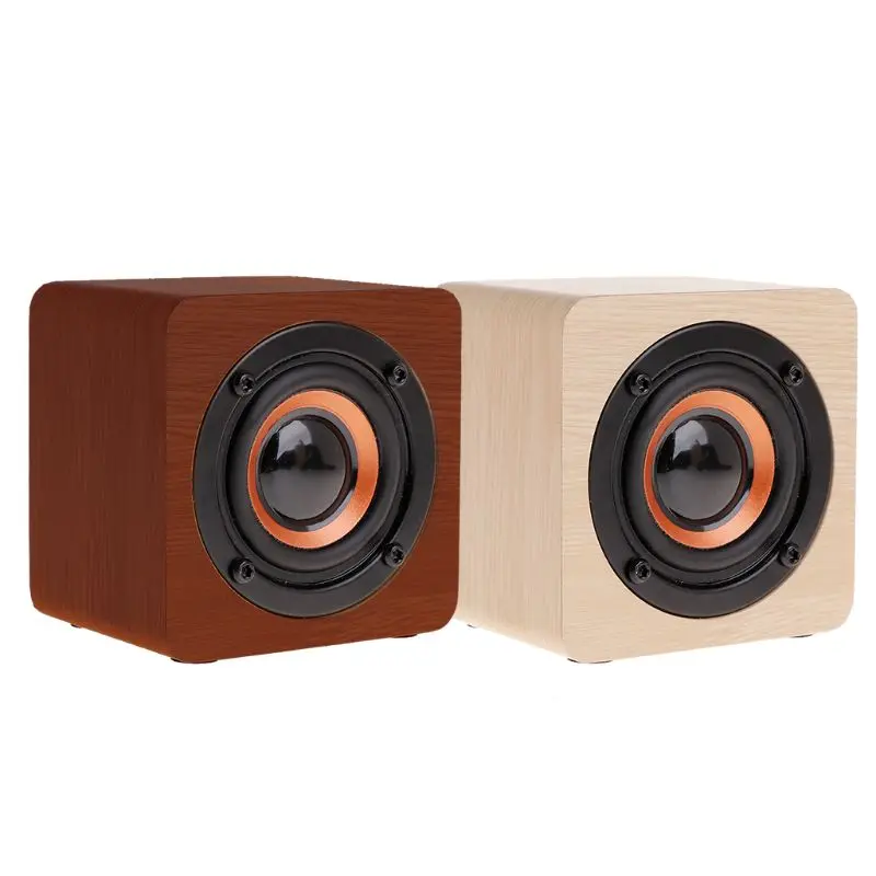 Bluetooth динамик мини деревянный портативный беспроводной сабвуфер громкий сильный