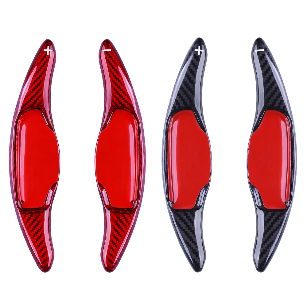 

Автомобильные аксессуары для интерьера, автозапчасти, рулевое колесо, алюминиевое весло переключения, автомобильное весло переключения из углеродного волокна, 2 шт.