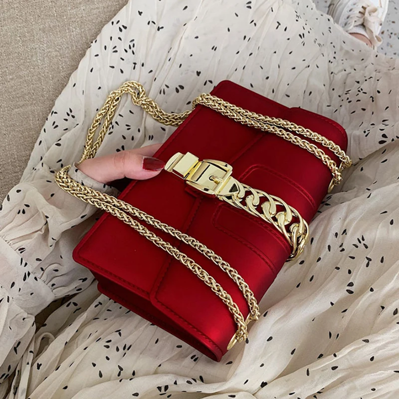 Модная женская сумка на цепочке маленькие черные Наплечные сумки из ПВХ с