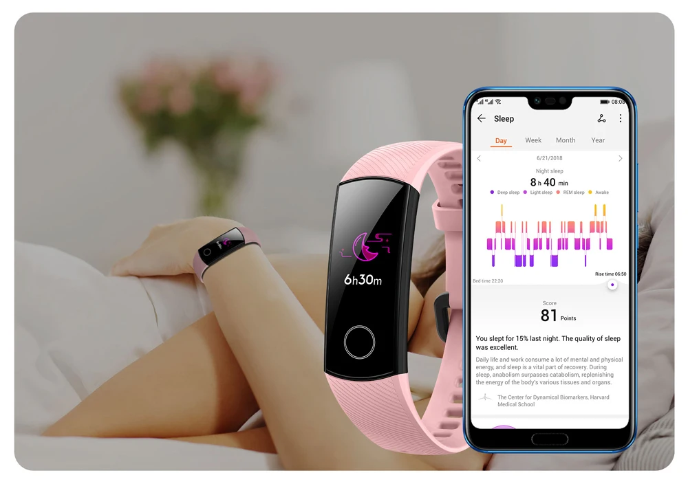 Huawei Honor Band 4 Band 5 Смарт-часы 50 м Водонепроницаемый фитнес-трекер AMOLED сенсорный экран для сердечного ритма монитор сообщение шоу