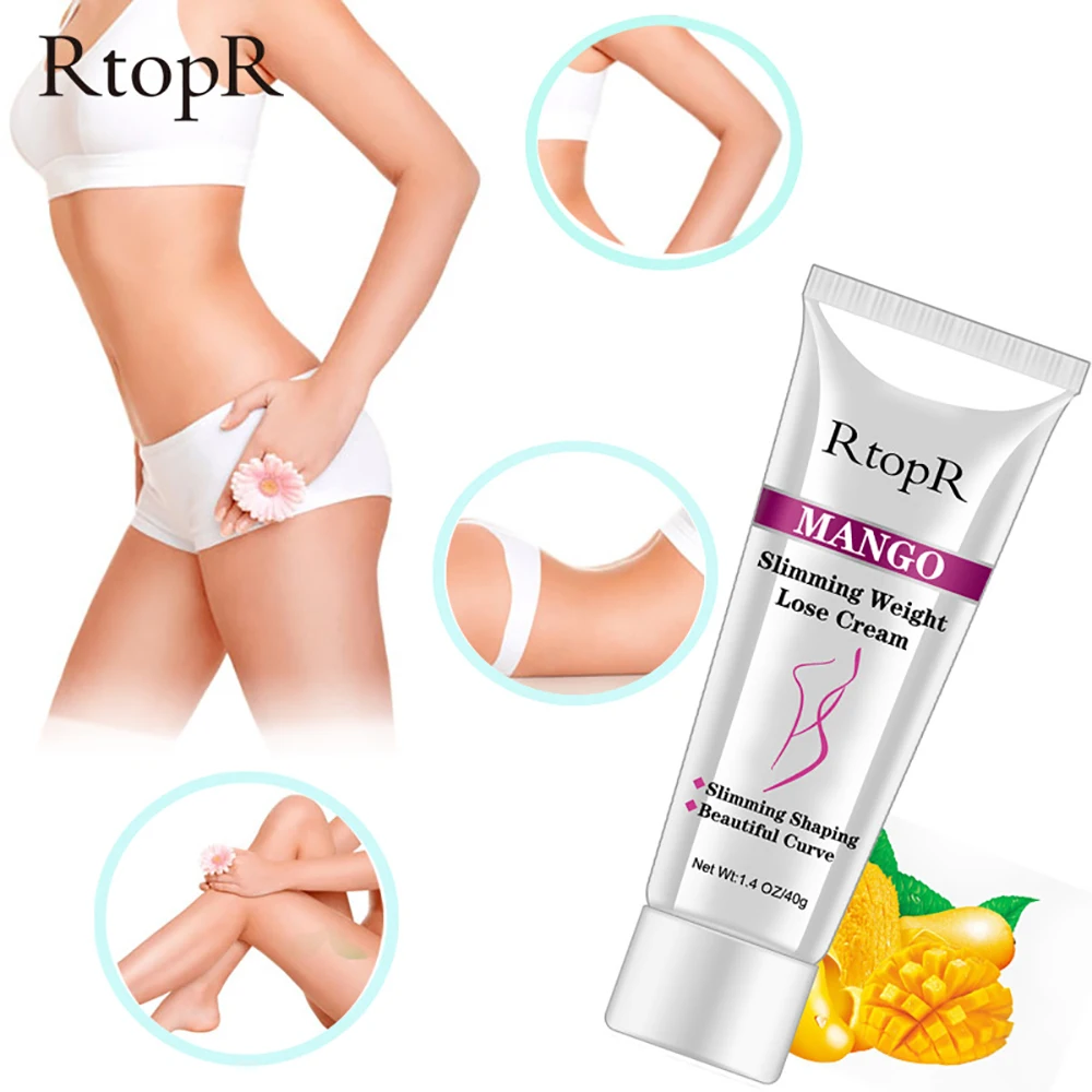 40g Mango Body Slimming Cream Cellulite Massage Health Promote Fat Burn Thin Waist Stovepipe Lose Weight Care |