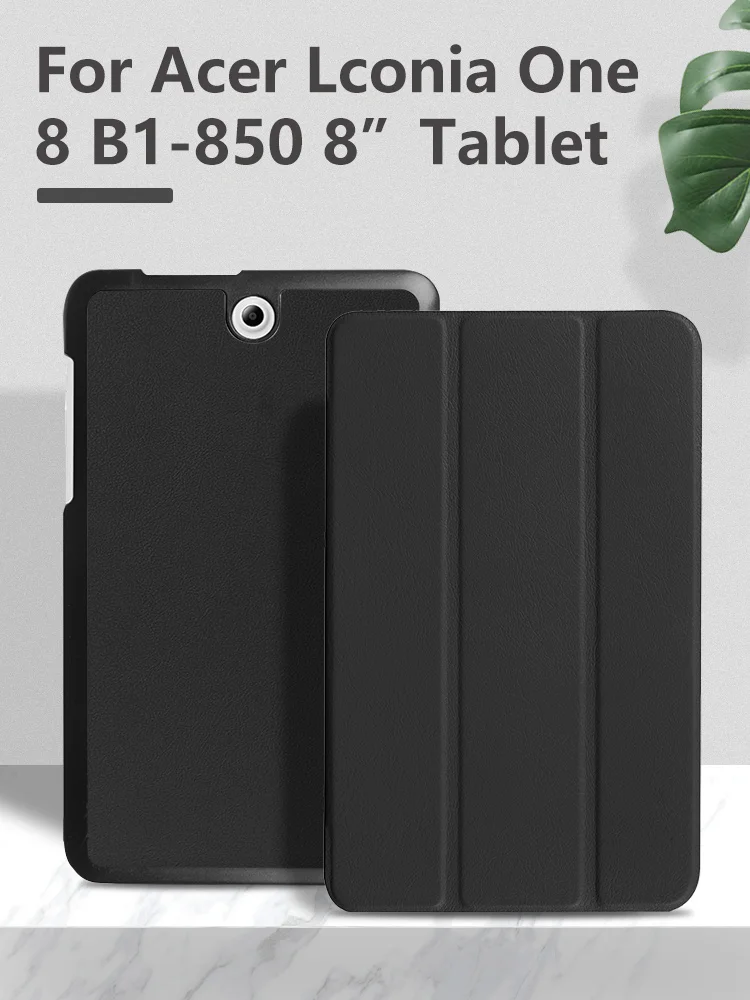 Защитный кожаный чехол-подставка, чехол на магните для acer Iconia One 8 B1-850 " планшета+ Бесплатный подарок