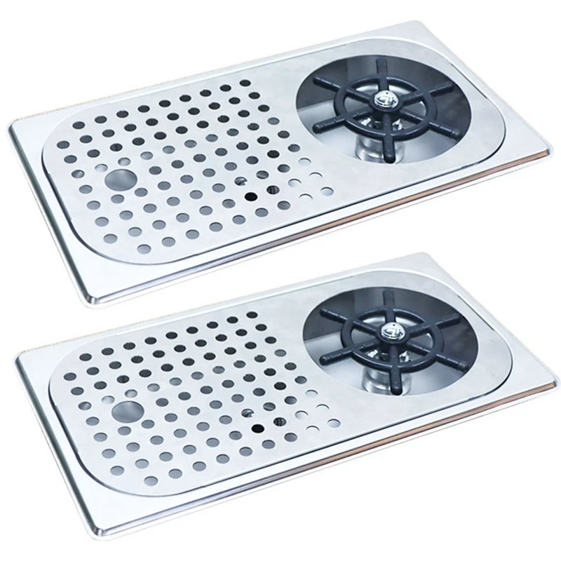 

New 2X Glass Rinser Diameter 201 Stainless Steel Rinser For Beer Milk Tea Cup Washer Cleaner Glass Rinser For Hotel Bar