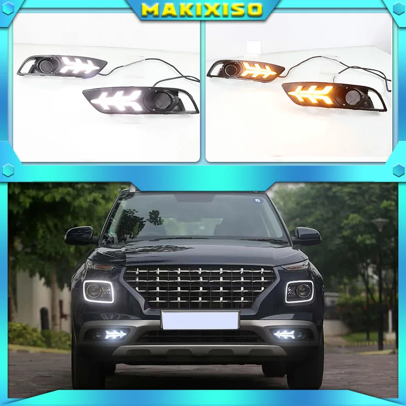 

Светодиодные дневные ходосветильник DRL для Hyundai Venue 2019 2020