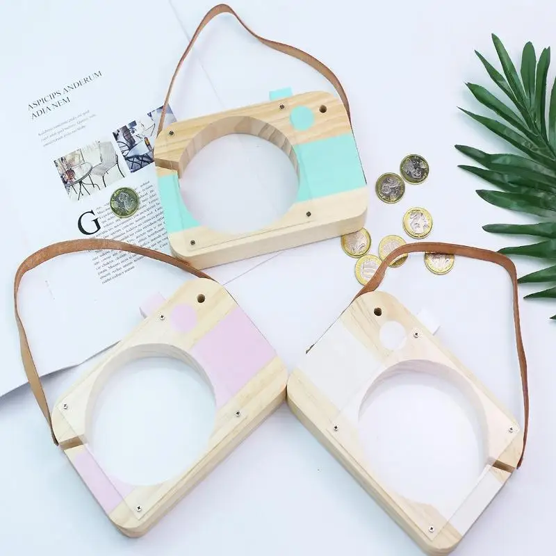 Ins деревянные ящики для хранения денег в скандинавском стиле банки монет милые