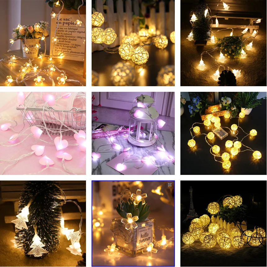 

Christmas Lights Fairy Lights Cherry Blossom Rattan Ball Garland Led Lights Outdoor Christmas Decoration New Year 2022 Navidad