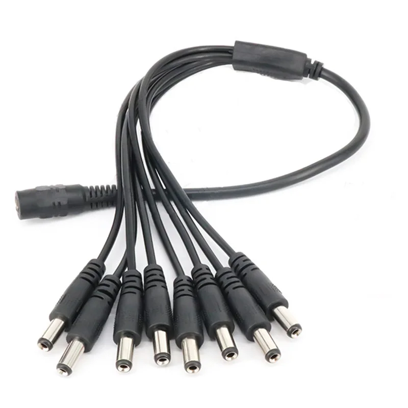 Кабель-разветвитель питания 12 В разделитель мощности постоянного тока 4 выхода 8