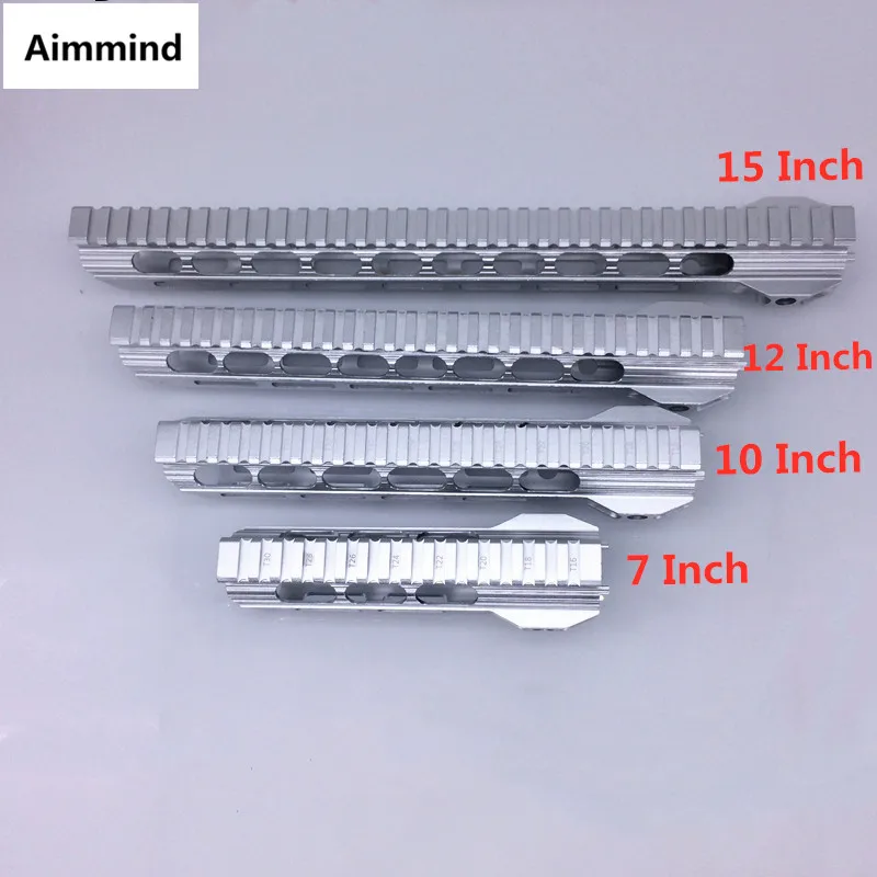 

7 10 12 15 inch Picatinny mlok handguard Rails free Float ar 15 Handguard Quad Rail for AEG M4 M16 AR15 for Hunting Shooting