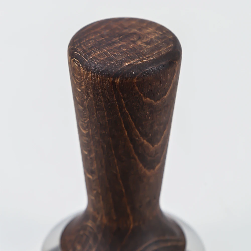 Кофейный порошок из нержавеющей стали 304 с деревянной ручкой черный орех 58 мм |