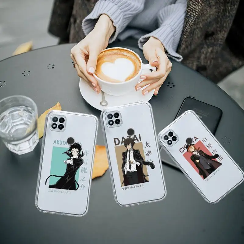 

Anime Bungou Stray Dogs Phone Case Transparent for Xiaomi redmi note 5 7 8 9 10 11 t S A lite pro high quality funda