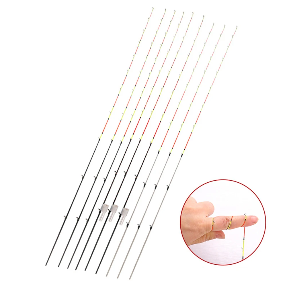

55cm Fast LED Raft Tip Replacement Half Full Titanium Alloy Eye-catching Painting Fishing Rod Tip Fishing Tackle