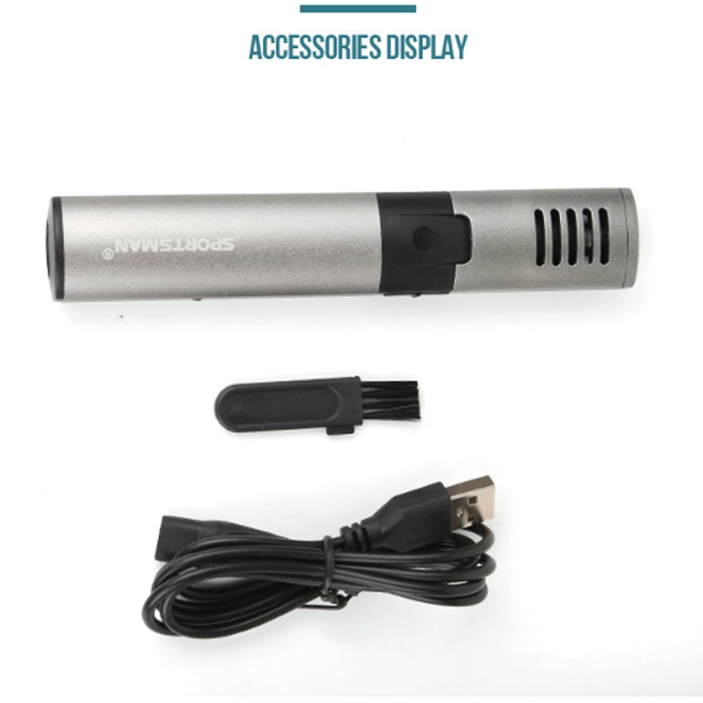 Спортивный SM-423 USB Перезаряжаемый триммер для волос в носу металлическая трубка