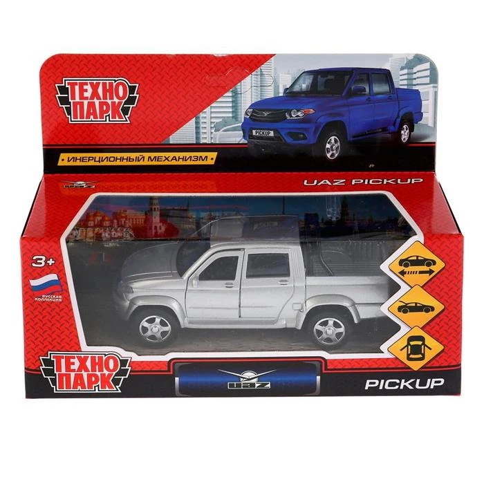 Машина металлическая Uaz Pickup 12 см открывающиеся двери багаж|Наземный транспорт| |