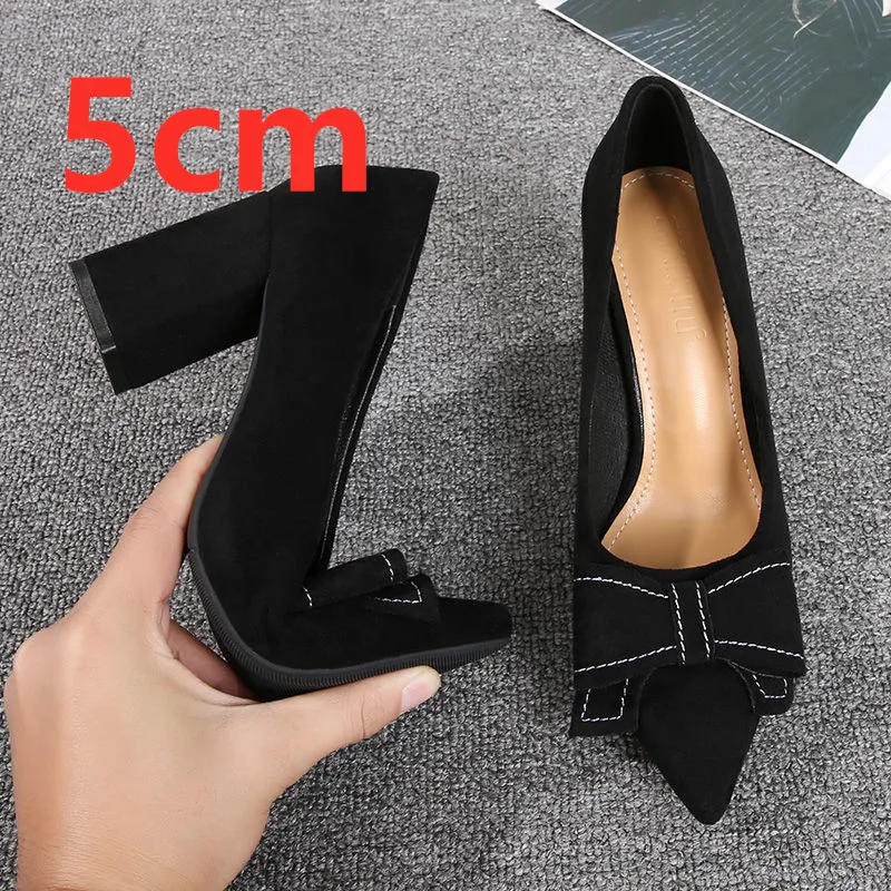 Женские туфли на высоком каблуке Mujer Tacones Altos Стильные черные Повседневные