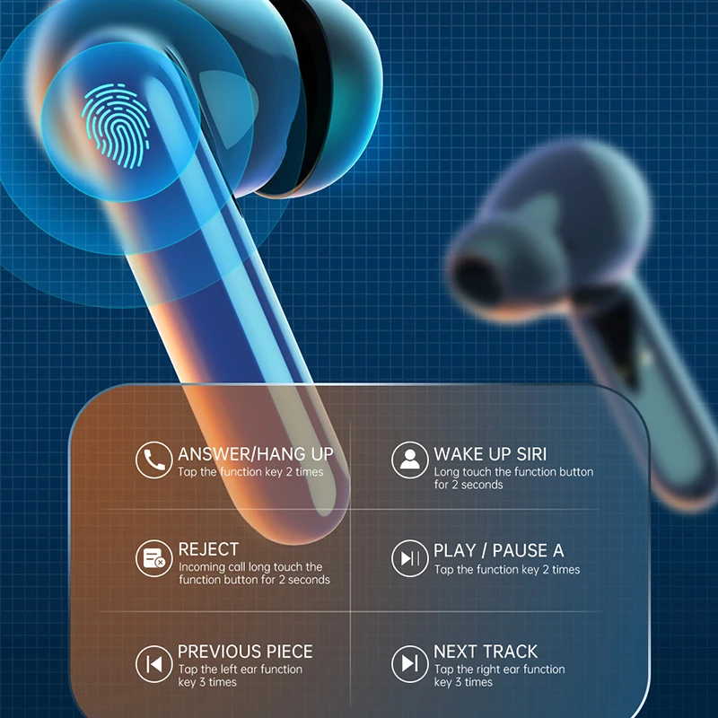 Фото Новый дизайн T35 наушники-вкладыши TWS Bluetooth Беспроводной наушники Водонепроницаемый сенсорный Управление Беспроводной In-Ear Беспроводной нау... №4