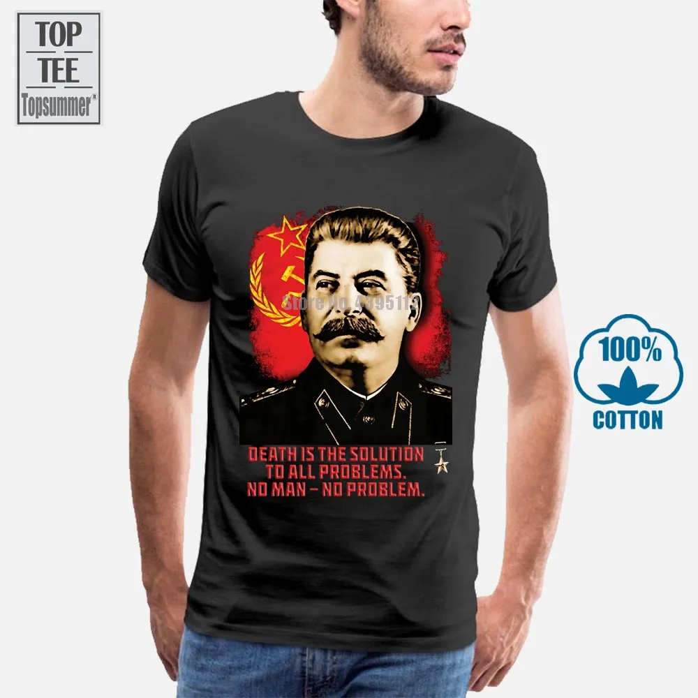 

New Joseph Stalin T Shirt Allied Nations Ww2 Military Tee Ussr Communist Russia T Shirt Summer Short Sleeve Fashion T Shirt