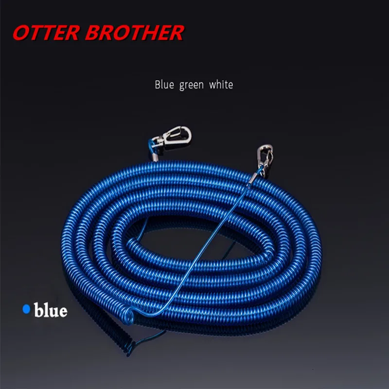 Fishing Tackle Accessories Fishing Security Rope 3M 1PCS Fishing Coiled Lanyard Safety Rope Set Wire Steel Inside Attached Tool