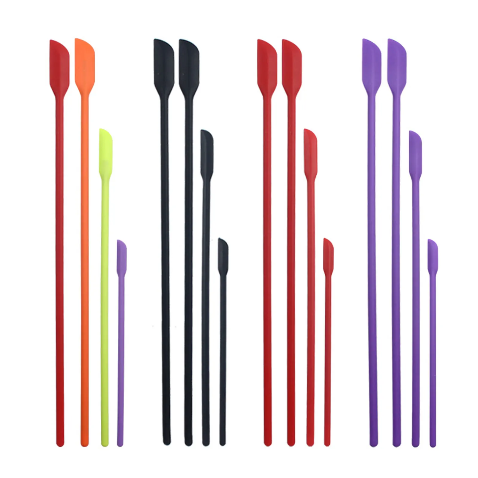 

4PCS/Set Beaute Cosmetics Bottle Scraper Flexible Silicone Scraper Reusable Beauty Kitchen Safe Last Drop Spatula Face Mask
