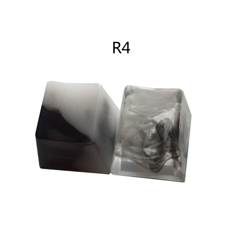 RGB прозрачный полимерный OEM R4 колпачок с подсветкой из смолы для механической