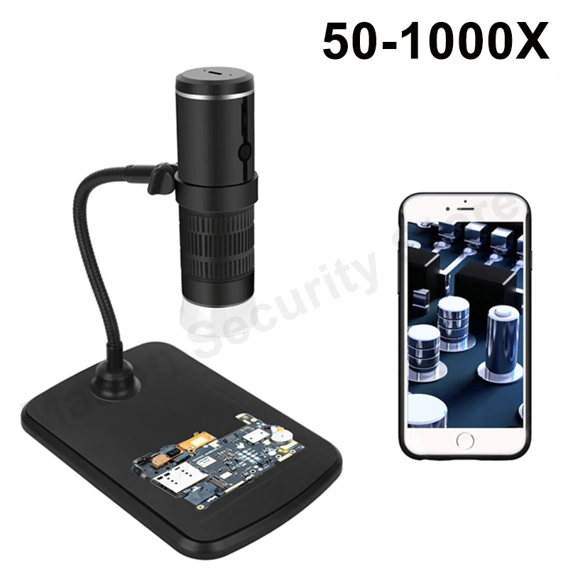 

1000X цифровой микроскоп HD 1080P светодиодный USB WiFi микроскоп мобильный телефон микроскоп камера для смартфона PCB инспекционные инструменты
