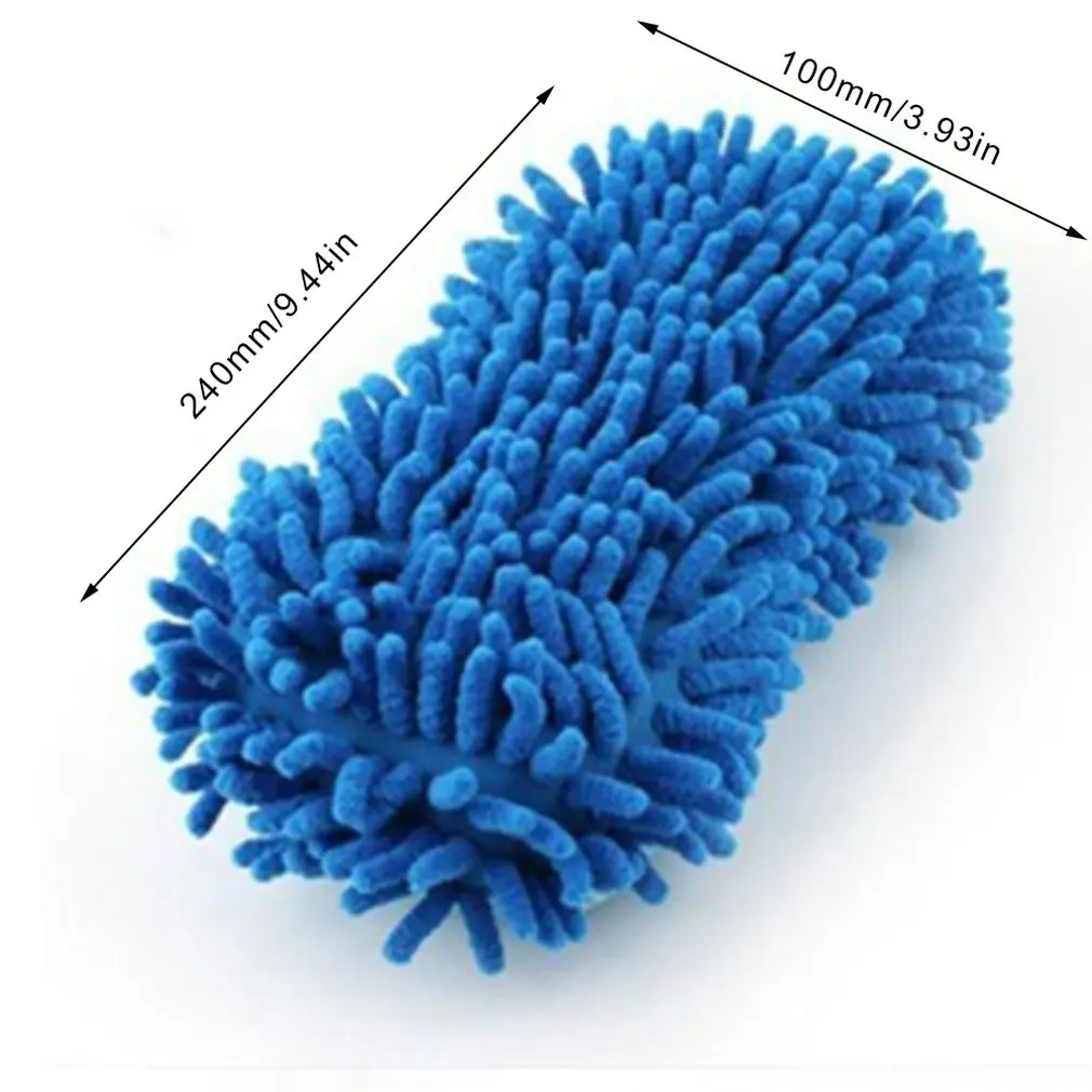 

Car Hand Soft Towel Microfiber Chenille Washing Gloves Coral Fleece Gloves Auto Random Color Exquisite