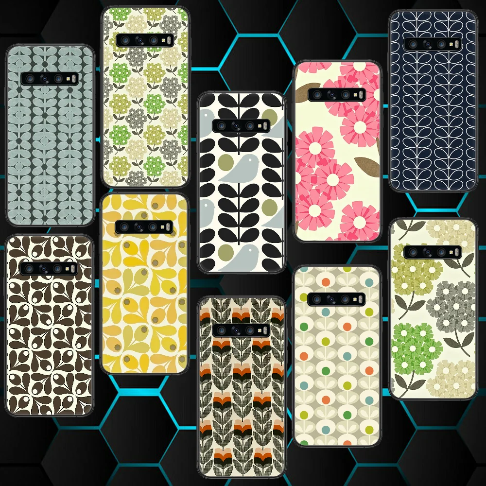 

Orla Kiely Luxury Art Flower Samsung Galaxy Note S 7 8 9 20 21 10 Plus E Lite Uitra For Phone Case black Cell Pretty Cover Tpu