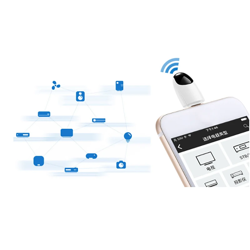 Мобильный телефон инфракрасный мини-передатчик Type-C Plug-in умный кондиционер ТВ